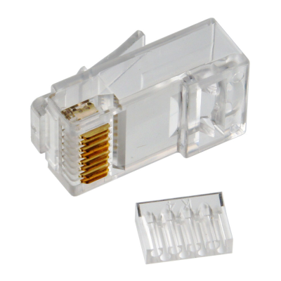 
					Конектор Merlion RJ-45 8P8C UTP Cat-6 (50 шт/уп.), подвійний