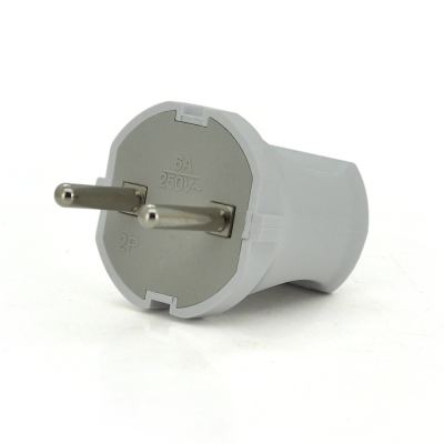 
					Вилка без заземлення 6А 250V A113, White, Q24