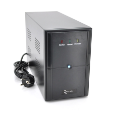 ДБЖ Ritar E-RTM600L-U (360W) ELF-L, LED, AVR, 2st, USB, 2xSCHUKO socket, 1x12V7Ah, metal Case  Q4 (370*130*210) 4,8 кг (310*85*140)
