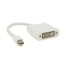 Конвертер mini Display Port (тато) на DVI (мама) 30cm, White, 4K / 2K, Пакет