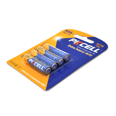 
					Батарейка сольова PKCELL 1.5V AAA / R03, 4 штуки в блістері ціна за блістер, Q12/144