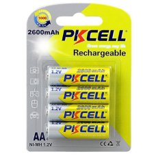 Акумулятор PKCELL 1.2V AA 2600mAh NiMH Rechargeable Battery, 4 штуки в блістері ціна за блістер, Q12
