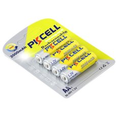 Акумулятор PKCELL 1.2V AA 2000mAh NiMH Rechargeable Battery, 4 штуки в блістері ціна за блістер, Q12