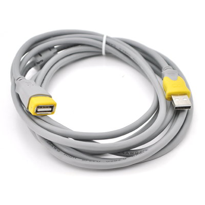 
					Подовжувач USB 2.0 V-Link AM / AF, 1.5m, 1 ферит, Grey / Yellow, Q250