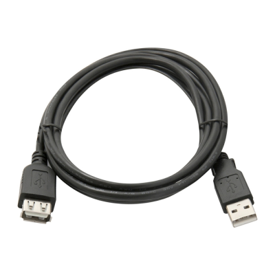 
					Подовжувач USB 2.0 AM / AF, 0,8m, чорний Пакет Q200