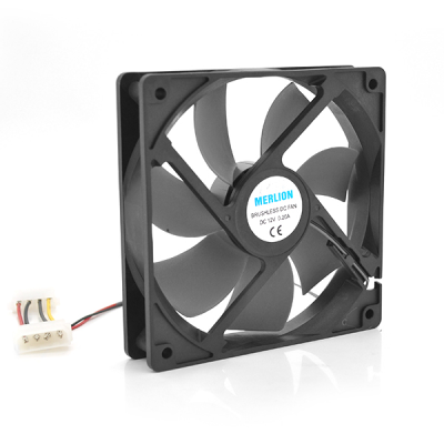 
					Кулер корпусний Merlion 9025 DC sleeve fan 4pin 92 * 92 * 25мм, 1300об / хв