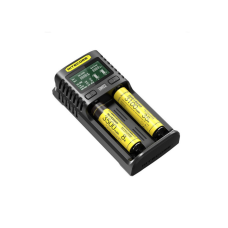 Зарядний пристрій універсальний Nitecore Digicharger UM2, 2 канали, LCD дисплей, підтримує Li-ion, Ni-MH та Ni-Cd AA (R6), ААA (R03), С (R14)