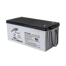 Акумуляторна батарея CARBON RITAR DC12-200C, Black Case, 12V 200.0Ah, 2000-5000 циклів, до 15 років термін служби, (522 * 219 * 224)  Q1