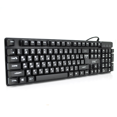 
					Комплект з підсвічуванням KR-6300TZ (KB + Mouse), USB, (Eng / Pyc), Box