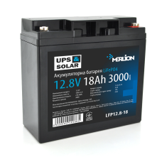 Літій-залізо-фосфатний акумулятор Merlion LiFePO4 12.8V 18AH (181x77x168) for UPS, 3000 циклів