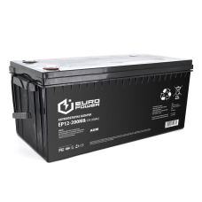 Аккумуляторная батарея EUROPOWER AGM EP12-200M8 12 V 200Ah ( 522 x 240 x  219) Black Q1