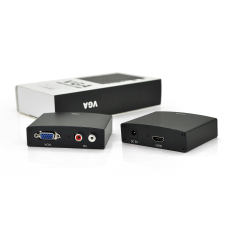 Активний конвертер  HDMI (output) на VGA(input) + Audio Adapter, Black, 4K / 2K, Пакет