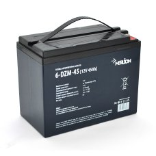 Тягова акумуляторна батарея  AGM MERLION 6-DZM-45, 12V 45Ah M5  (222*1211*175)