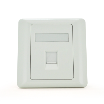 
					Рамка 86х86 під 1 модуль Keystone Jack RJ-45 кат.5e UTP, 1-port Q100