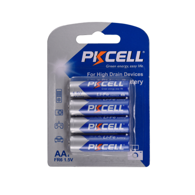 
					LiFe FR6 Non-rechargeable Lithium batter y, 4шт. в бістері