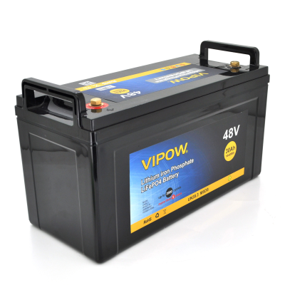 
					Акумуляторна батарея Vipow LiFePO4 51,2V 30Ah з вбудованою ВМS платою 40A, 48V (550*210*220)