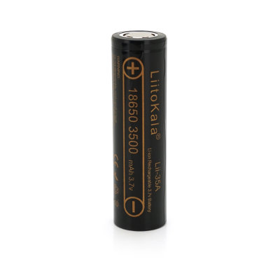 
					Акумулятор 18650 Li-Ion LiitoKala Lii-35A, 3500mah (3550-3650mah）, 3.7V (2.75-4.2V), Black, PVC BOX Q2,  цiна за 1 шт