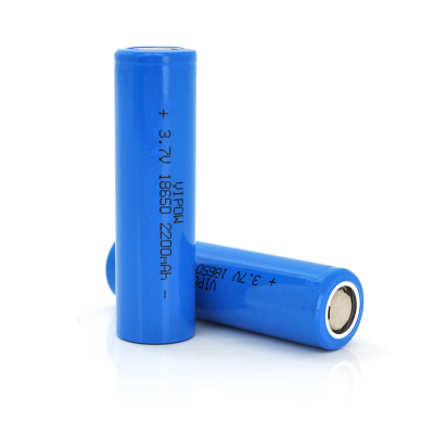 
					Акумулятор 18650 Li-Ion Vipow ICR18650 FlatTop, 2200mAh, Blue