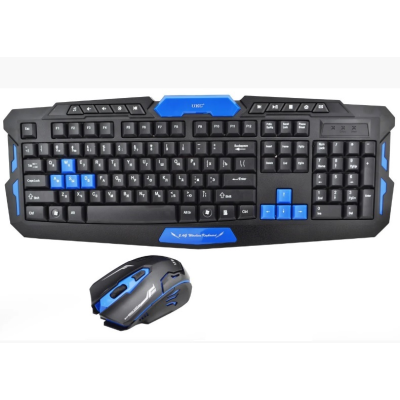 
					Комплект бездротовий HK-8100 (KB + Mouse), (Eng / Pyc), 2.4G, Box