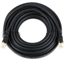 Патч-корд литий VEGGIEG, CCA, SSTP, RJ45, Cat.8, 30m, чорний