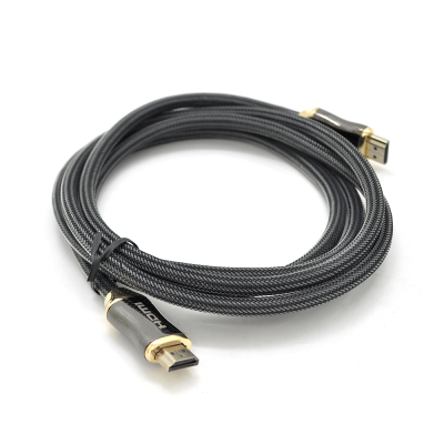 
					Кабель VEGGIEG HA-2 HDMI-HDMI 4K UHD, 2.0m, v2,0, OD-4.0mm, круглий, Black, коннектор Black-Metal, Пакет