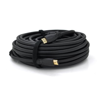
					Кабель Ritar PL-HD347 HDMI-HDMI 19+1, Ultra HD 4Kx2K, 2160P, 10.0m, v2,0, OD-8.5mm, з фільтром, круглий Black, коннектор Gold, Пакет, Q40