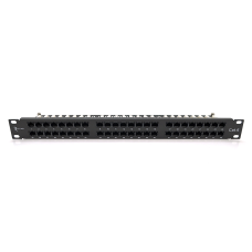 Патч-панель Ritar 48 портiв UTP DUAL кат 6 19 "1U НЕ екранована чорна Q10 Патч-панель Ritar 48 портiв UTP DUAL кат 6 19 "1U НЕ екранована чорна Q10