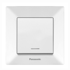 Вимикач Panasonic Arkedia Slim одноклавішний з підсвіткою, білий