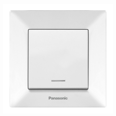
					Вимикач Panasonic Arkedia Slim одноклавішний з підсвіткою, білий