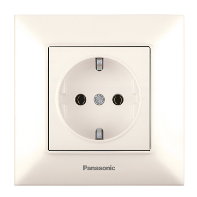 
					Розетка Panasonic Arkedia Slim із заземленням, кремова