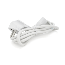Кабель живлення Ritar PC-186 CEE7/17-C13, 1.5m, 0.75mm, 3 pin (евровилка), White, OEM, МЕДЬ!!!!