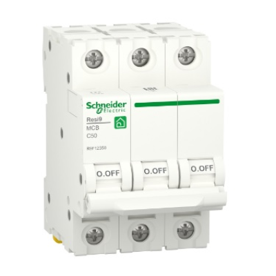 
					Автоматичний вимикач Schneider RESI9 50А, 3P, крива C, 6кА