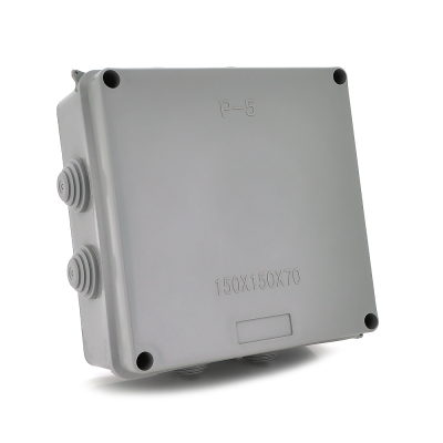 
					Коробка розподільна зовнішня PIPO Premium Р50 150х150х70мм; IP55; пластик; (РР) 8 гермовводів; сіра; Q18