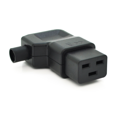 
					Триконтактний роз'єм IEC320 C19 мама (кутовий), 250V, 16A, під викруткове складання Q50/500