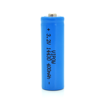 
					Литий-залiзо-фосфатний акумулятор 14430 Lifepo4 Vipow IFR14430 TipTop, 400mAh, 3.2V, Blue Q50/500
