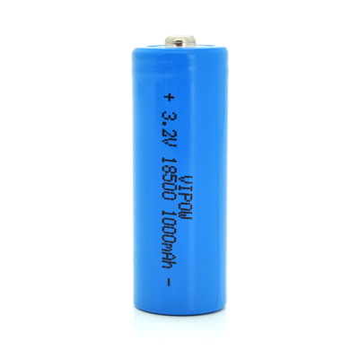 
					Акумулятор 18500 Lifepo4 Vipow IFR18500 TipTop, 1000mAh, 3.2V, Blue Q50/500