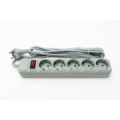 
					Мережевий фільтр PROLOGIX 075P5-30G, 220В 10А, 5 розеток, 3м, сірий, коробка Q30