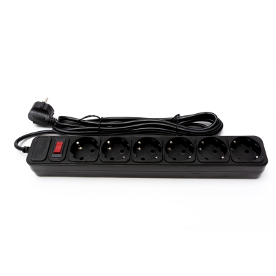 
					Мережевий фільтр PROLOGIX 075P6-30B, 220В 10А, 6 розеток, 3м, чорний, коробка Q30