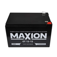 Акумуляторна батарея MAXION AGM OT 12-12 12V 12Ah (151 х 98 х 100), Q4