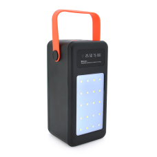 Power bank YM-646CX 80000 mAh, flashlight, Input:5V/2.1A(Micro-USB, Type-C и Lightning), Output:5V /2.1A(4* USB),With 4 owner cable, plastic,Black,BOX