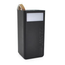 Powerbank YM-353, 30000mAh,flashlight,Input:5V/2.1A(micro USB,Type-C),Output: 5V /2.1A(2хUSB),Fast Charger PD22.5W(QC3.0)/Type-C,plastic,Black, BOX