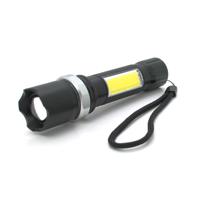 
					Ліхтарик ручний LATERNA M919, COB+ 3W XPE led, Zoom, 2+1 режим, корпус метал, вбудований аккум, USB кабель, IP40, 140х33х26, Box
