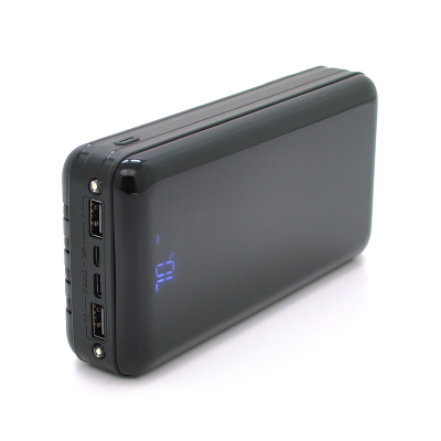 
					PowerBank Bix-30000mAh, Input:MicroUSB+Type-C, Output:4USB/Type-C/MicroUSB/Lightning, QC22.5W/PD20W, Black