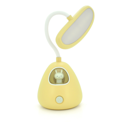 
					Гнучка настільна лампа-нічник RABBIT LD-3053, 3 режими, 4,2V 300mAh. microUSB, 3 години роботи, 25см, 200гр, Yellow, Box