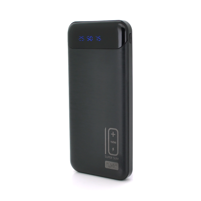 
					Powerbank TX-10 10000mAh, 2USB, White/Black, (245g), Blister