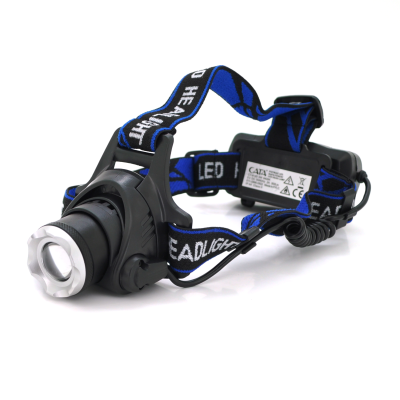 
					Налобний ліхтарик CATA CT-9123, 5W, Zoom, 3 режими, корпус-пластик, водостійкий, ip44, живлення 2*18650, USB кабель, 6400K, BOX