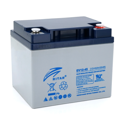 
					Тяговый  аккумулятор RITAR EV12-45,12V 45Ah, M5 ( 198 х 166 х 169 ), Q1