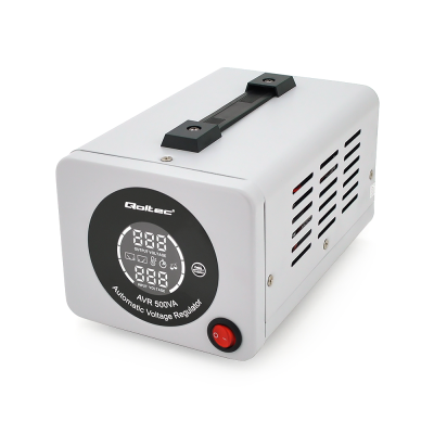 
					Стабілізатор Qoltec AVR-500VA, аналогова індикація, 400W, 1 schuko, Q6