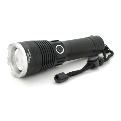 
					Ліхтар ручний Bailong BL-A75-P90, 1LED Cree XHP50.2, 19W, 5 режими, ZOOM,26650/6800mah/3xААА, Black, IP40, кабель USB-micro, 160х46х32мм, BOX