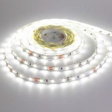 Світлодіодна стрічка Mervesun MRW-3528-65-B 13K у силіконі 3528, (60 світлодіодів), 12V, 4.8W, IP20, під паяння, 5 метрів котушка, White